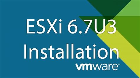 Installing and Setting Up ESXi